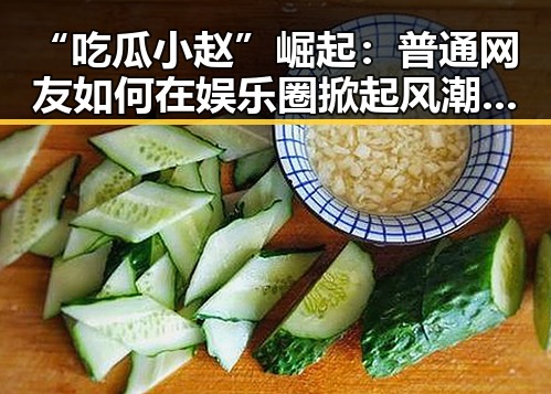 “吃瓜小赵”崛起：普通网友如何在娱乐圈掀起风潮？🎬